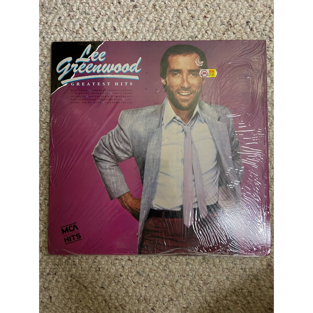 Lee Greenwood Greatest‎ Hits Vinyl LP God Bless The USA MCA-5582 1985 Country